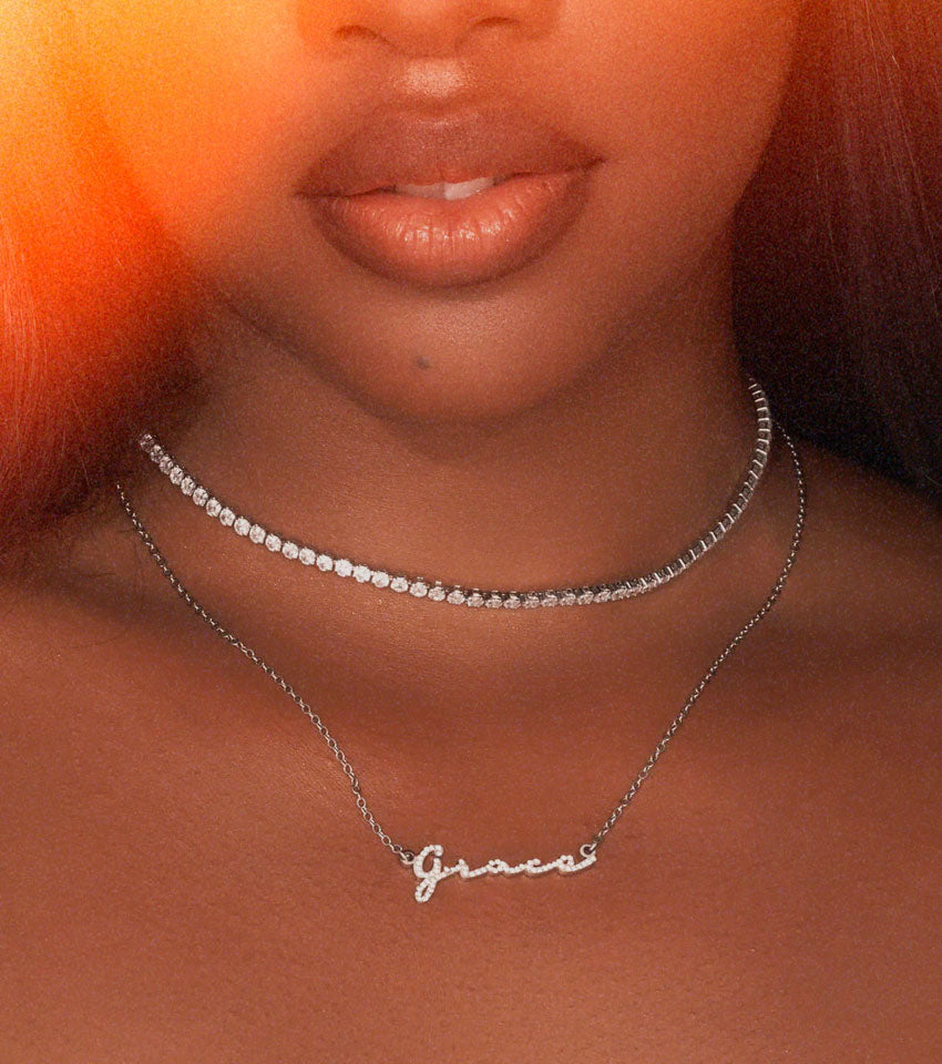 Colar com Personalizado Crystal