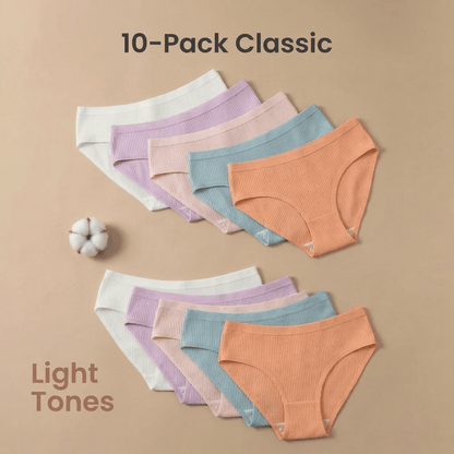 10-Pack Cotton Comfort Panties