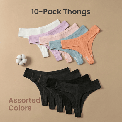 10-Pack Cotton Comfort Panties