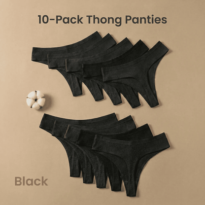 10-Pack Cotton Comfort Panties