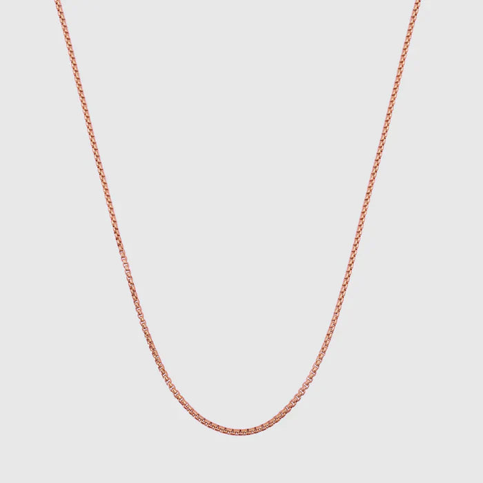 Corrente Caixa Arredondada 2.0mm (Rose Gold)