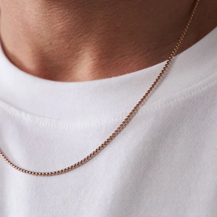 Corrente Caixa Arredondada 2.0mm (Rose Gold)