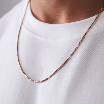 Corrente Caixa Arredondada 2.0mm (Rose Gold)